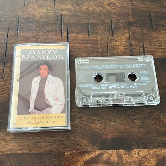 Barry Manilow Greatest Hits Volume II CASSETTE Tape 1989 Arista Records Vintage - Picture 3 of 4